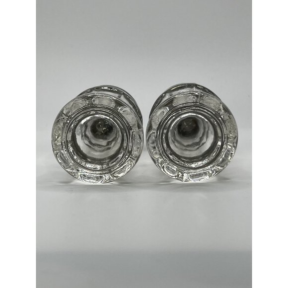 Vintage Anchor Hocking Georgian Clear Glass Salt and Pepper Shakers - Picture 3 of 3